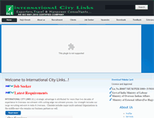 Tablet Screenshot of internationalcitylinks.com